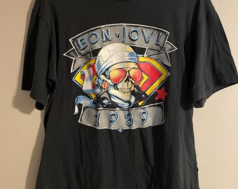 1989 BON JOVI Vintage Concert 80's Tour Rare Original Rock Band