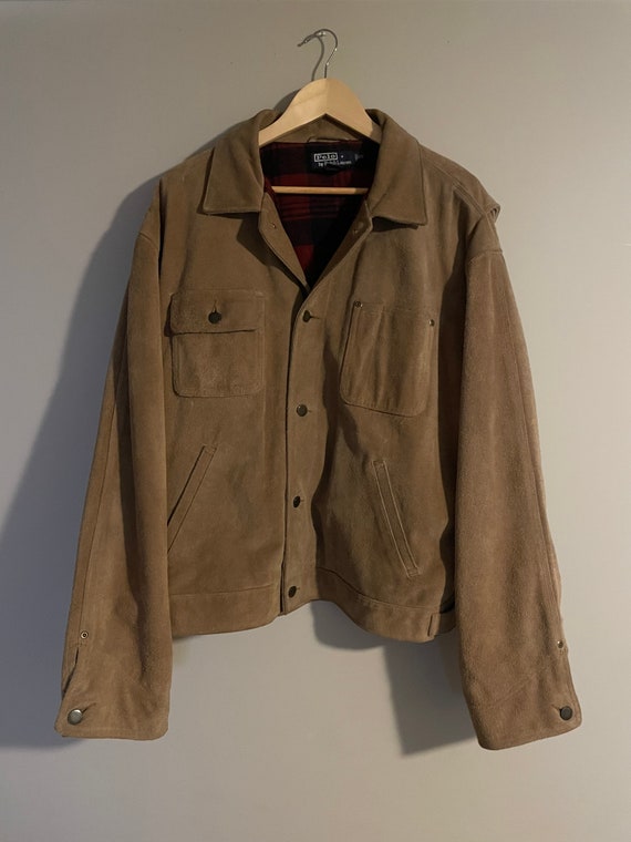 Vintage Ralph Lauren Polo Jacket Suede Leather RRL Style Grail
