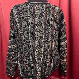 Vintage Coogi Style Sweater 90’s Tundra Textile Knit Streetwear