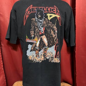 Vintage Metallica Shirt 1994 Pushead Unforgiven Band Tee Grail Size XL