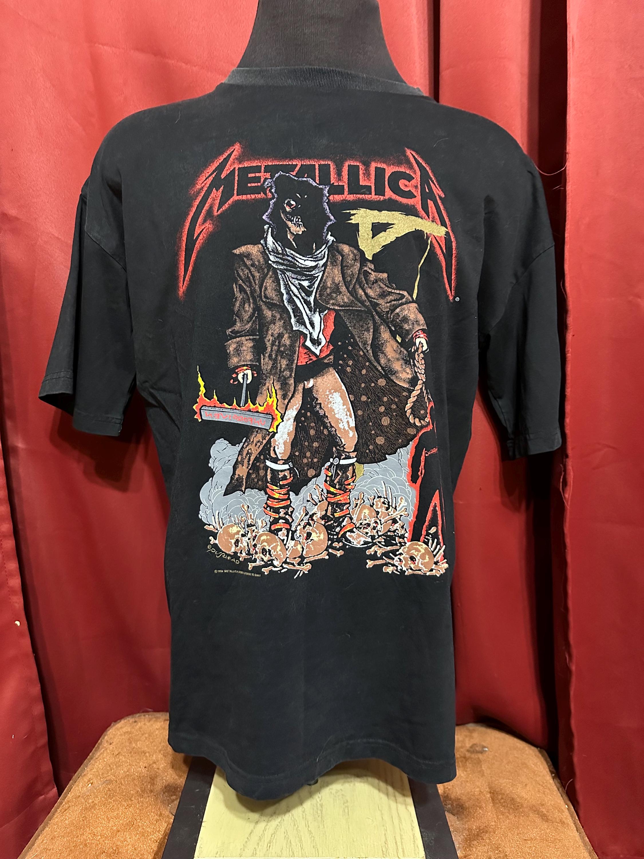 Vintage Metallica Shirt 1994 Pushead Unforgiven Band Tee
