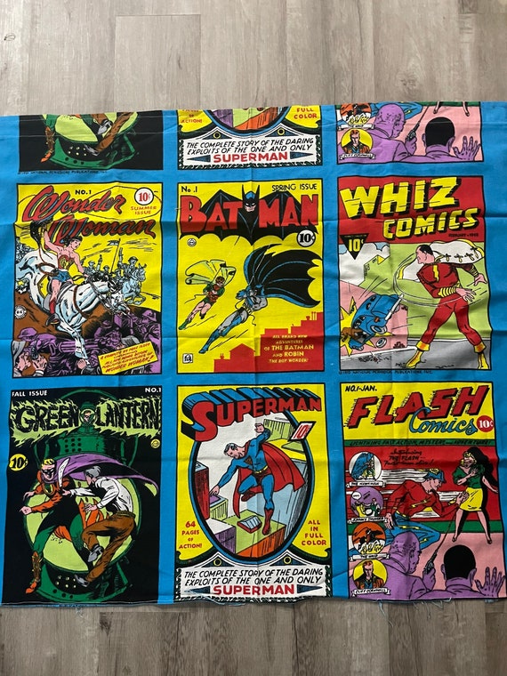 Vintage DC Comics Fabric 1975 First Issue Graphic Comic Book Etsy
