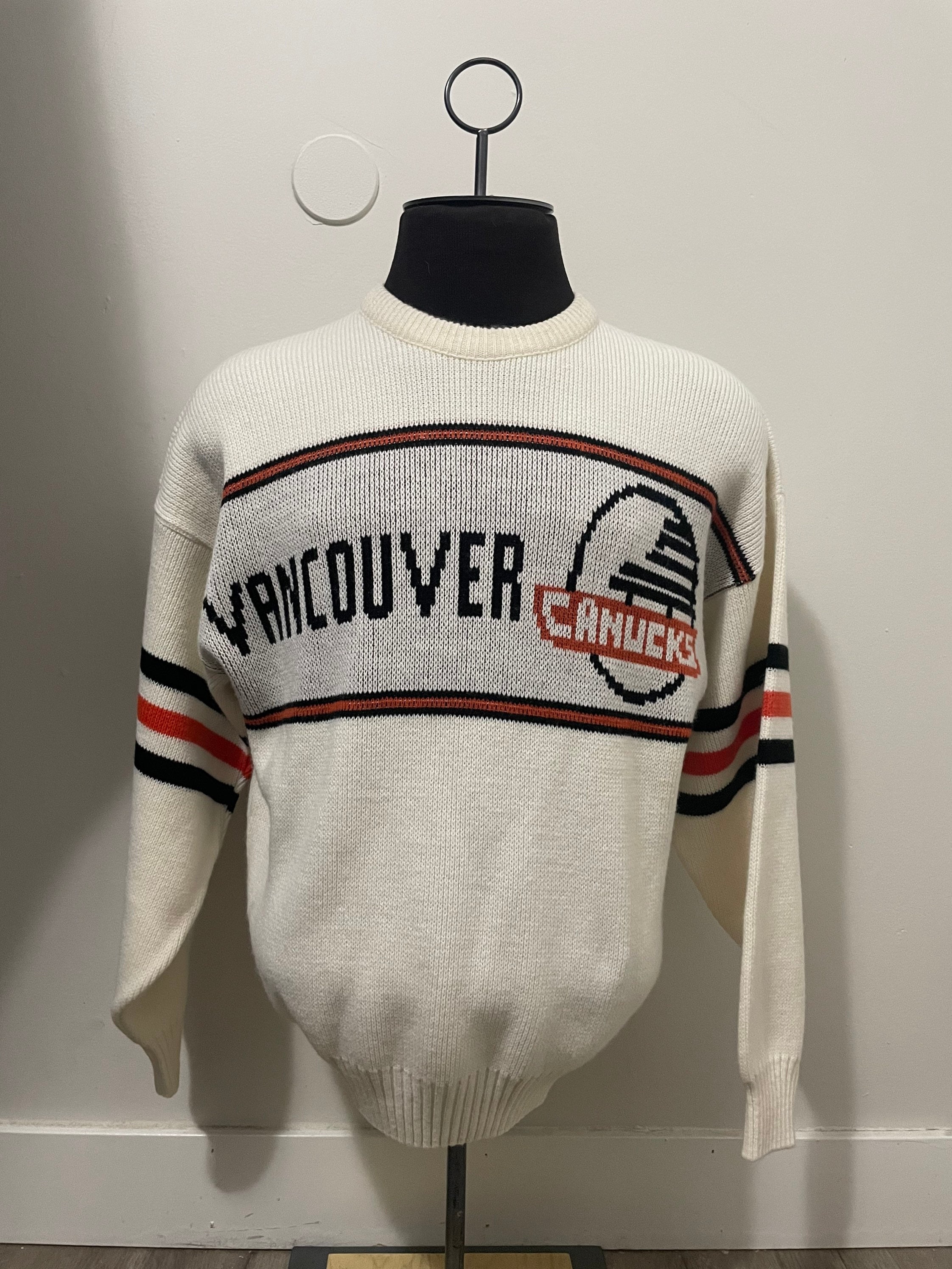 Vintage CCM Vancouver Canucks Flying Skate Jersey - Men's Large