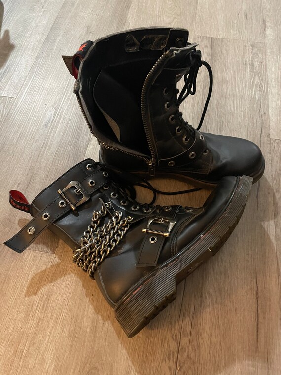 Demonia Boots Bolt 250 Punk Emo Goth Grail - image 1