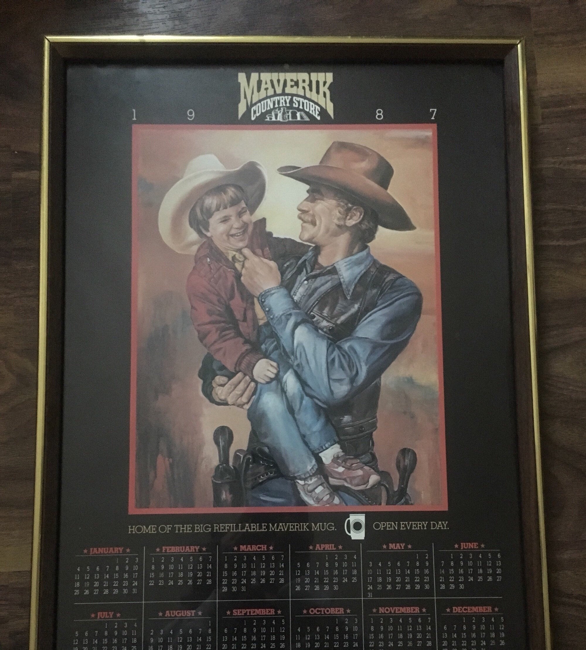 Vintage Maverick Country Store Calendar Advertisement Etsy