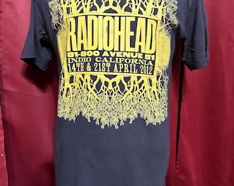 Camiseta de Radiohead, camiseta de la banda Y2K, concierto en California, gira King of Limbs, Grail