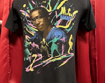 80年代ヴィンテージMCハマーグラフィックTシャツ：U Can't Touch This