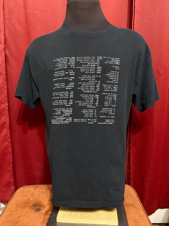 Vintage Linux Computer Quick Commands Tshirt 90’s… - image 1