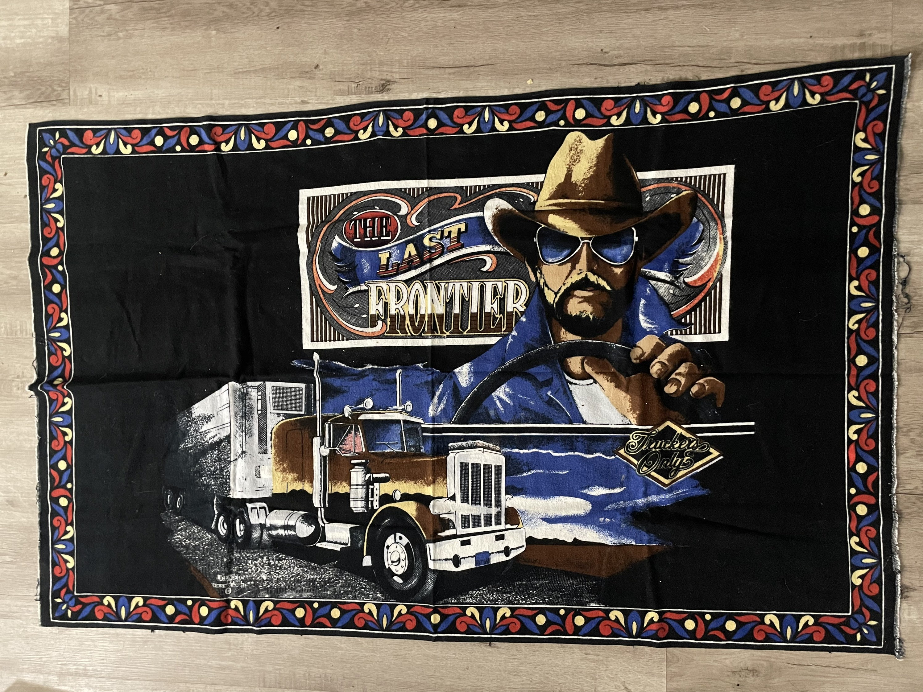Vintage Truckers Only Wall Art the Last Frontier 80s 3D Vintage Truckers Only Wall Art the Last Frontier 80s 3D