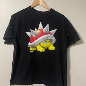 Super Mario Bros Tshirt Spiny Muschel Gral