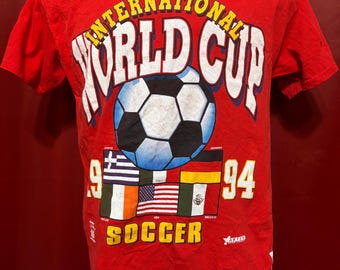 vintage Coupe du monde de football des années 90 Football Sportswear