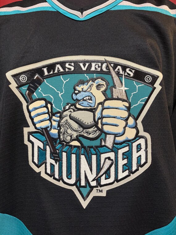 Vintage Las Vegas Thunder Jersey IHL Hockey Collectible Sportswear