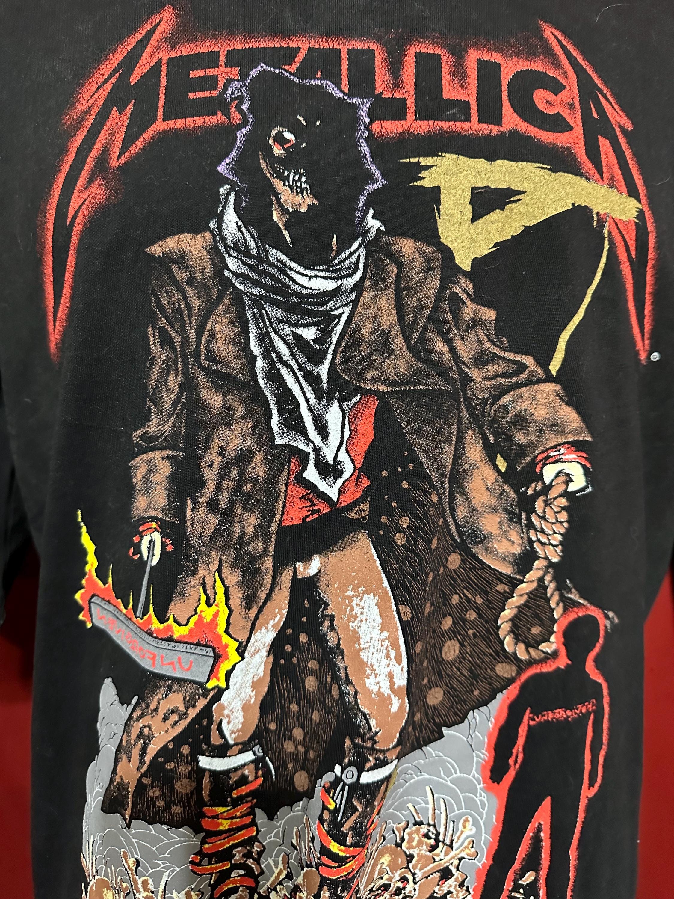 Vintage Metallica Shirt 1994 Pushead Unforgiven Band Tee Grail