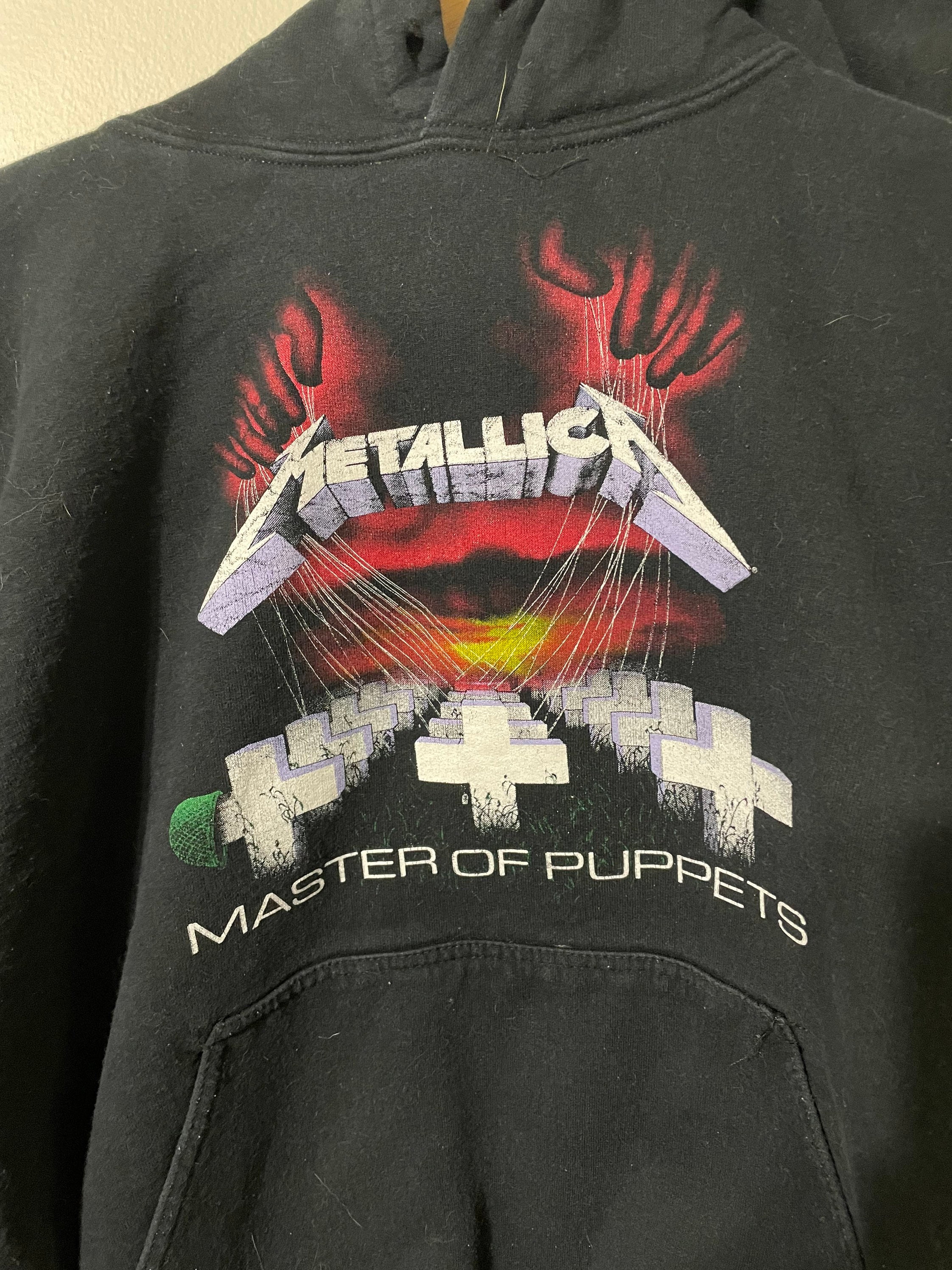 Vintage Metallica Hoodie 90s Master of Puppets Band Tee Grail - Etsy