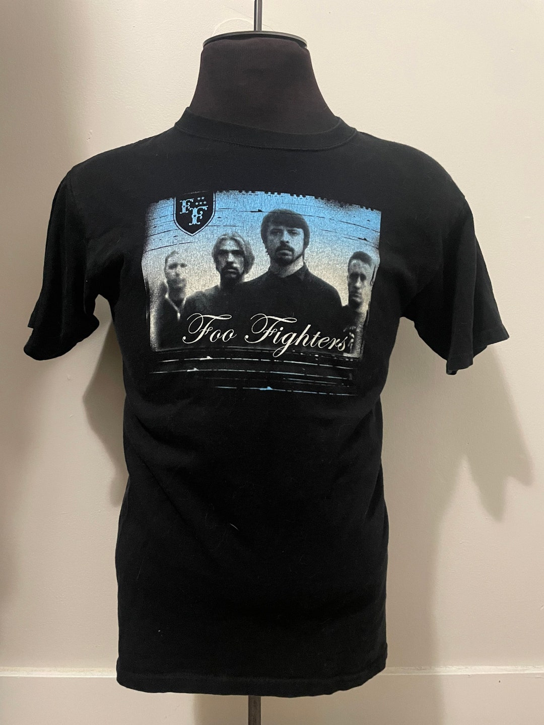 レア Neil Young Foo Fighters イベントシャツ Foo Fighters/FOO FIGHTERS 100% Organic (Navy Blue)Tシャツ L