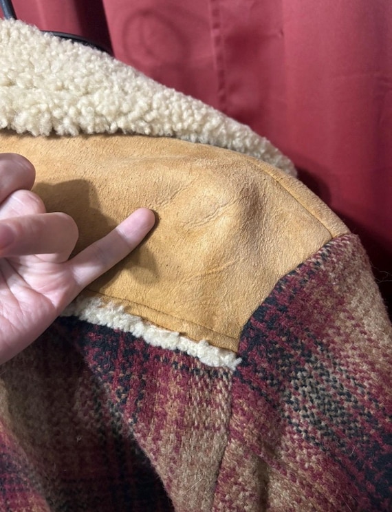 70〜80s EURO Marlboro wool jacket Wool/Leather Red Football Racing