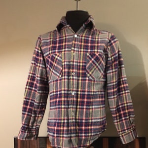 Vintage JC Penney Big Mac Plaid Flannel Shirt
