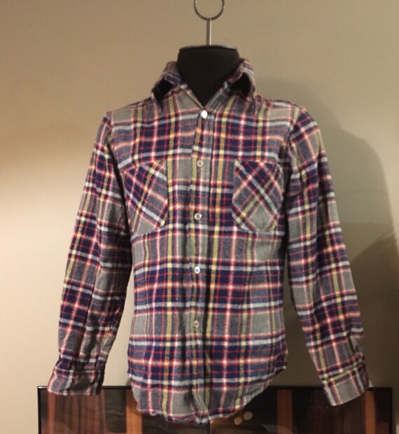 Vintage JC Penney Big Mac Plaid Flannel Shirt