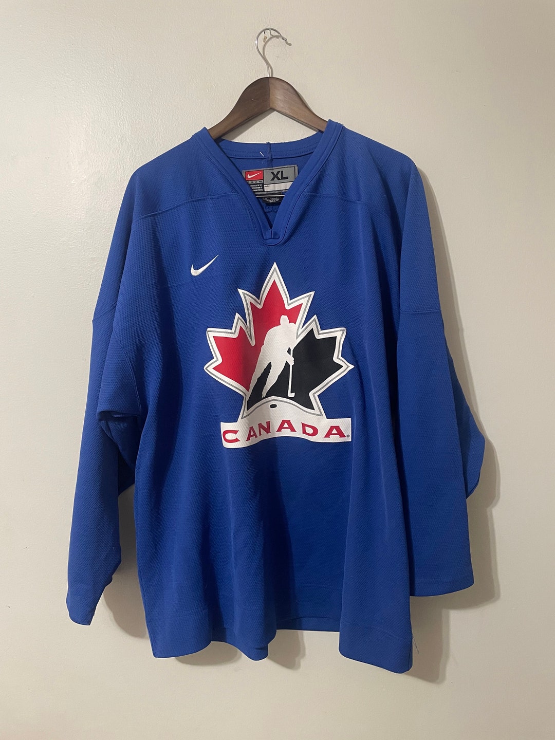 Team Canada Hockey Jersey Y2K Rare Blue Etsy