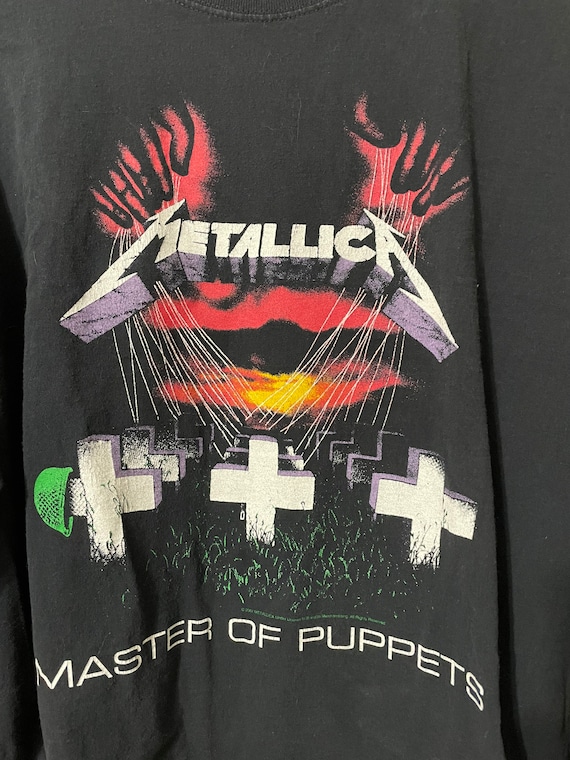 Metallica Master of Puppets Shirt Y2K Long Sleeve Band Tee