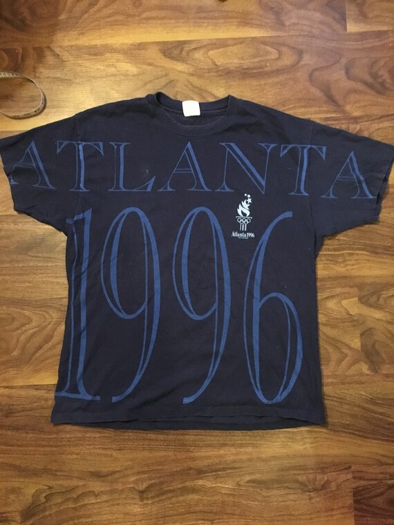 Vintage 1996 Atlanta Olympics All Over Print shirt