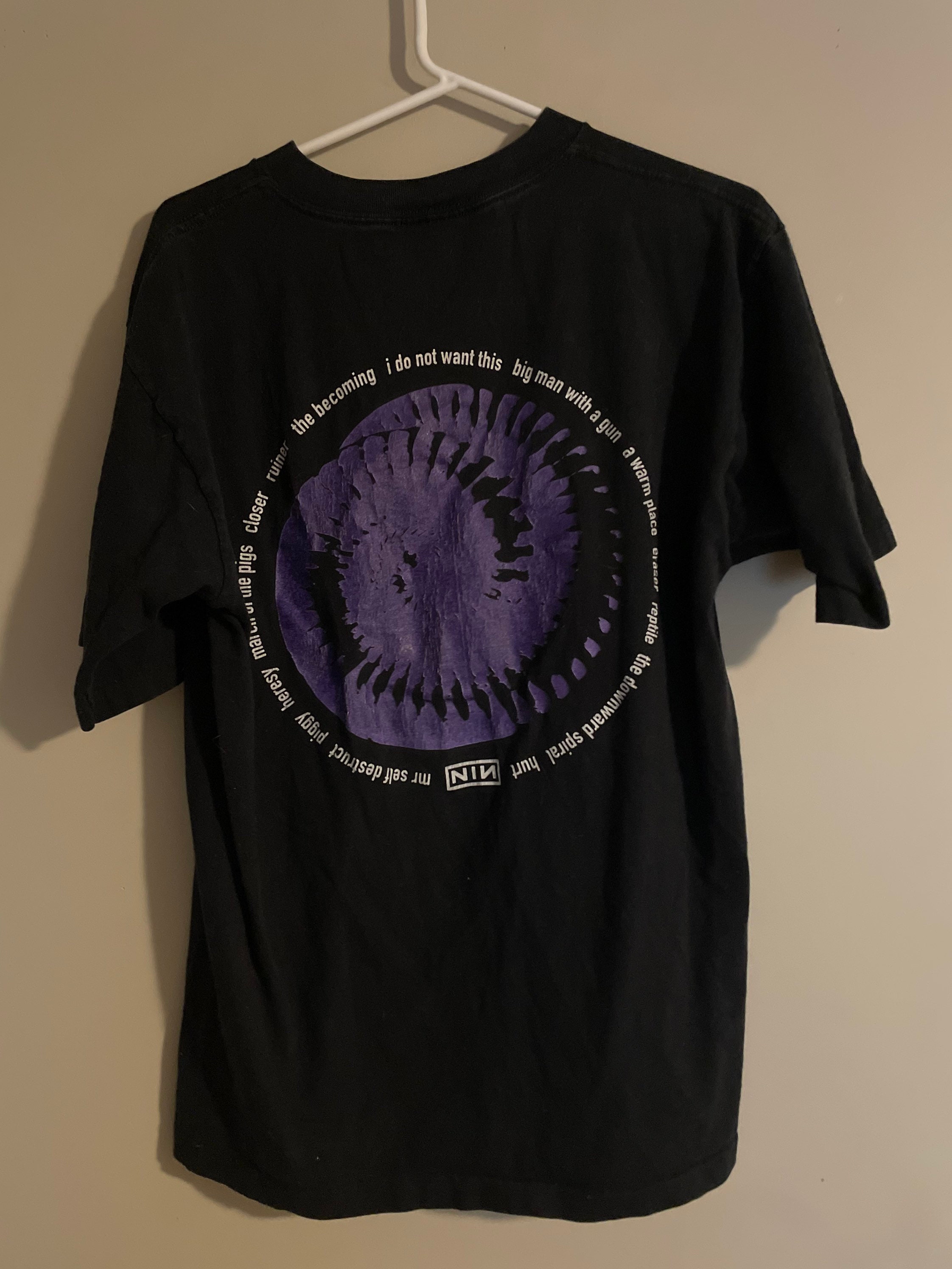 nine inch nails downward Tシャツ vintage