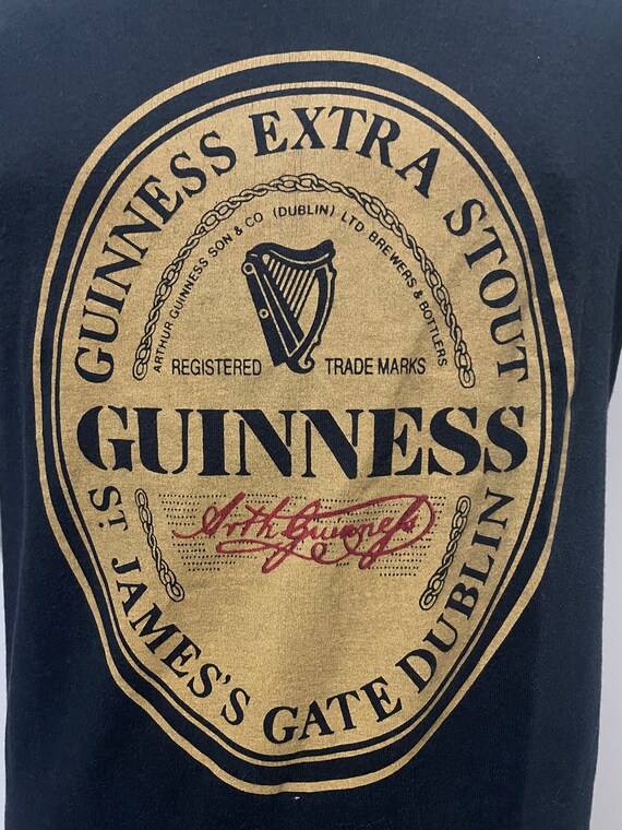 Vintage Guinness Beer Shirt 80s/90s Beer Tee Single S… Gem