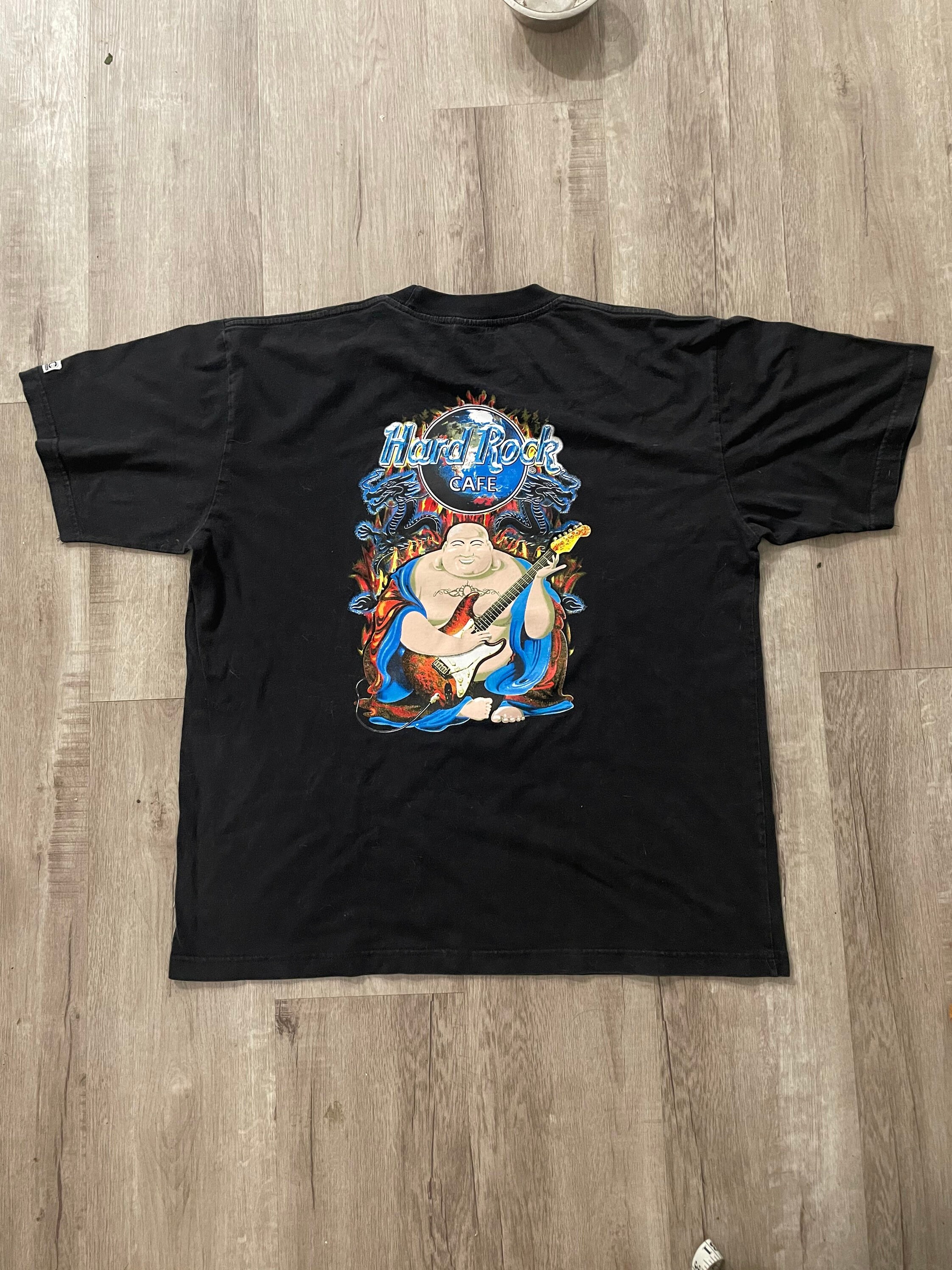 Vintage Hard Rock Cafe Shirt Hong Kong Buddha 90s Grail True 