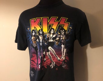 Vintage Kiss Destroyer Shirt 76-96 20th Anniversary Grail - Etsy