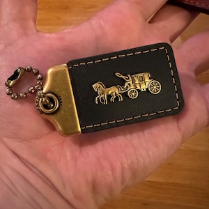 Vintage Coach 1941 Hang Tag Keychain Collector's Item Designer