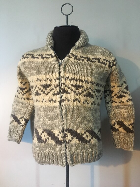 Vintage Cowichan Sweater Jacket