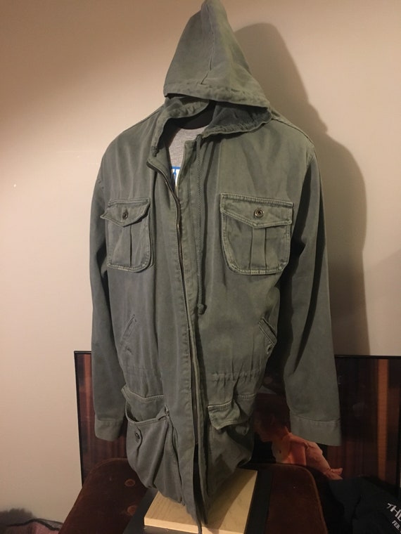 Vintage SunRider Military Style Cargo Jacket