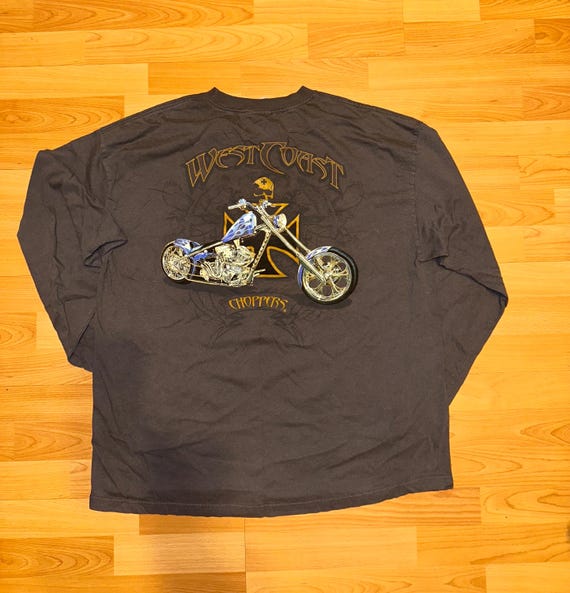 Débardeur Homme Vintage ANVIL Taille M - Motif CHOPPER CROSS à Repasser