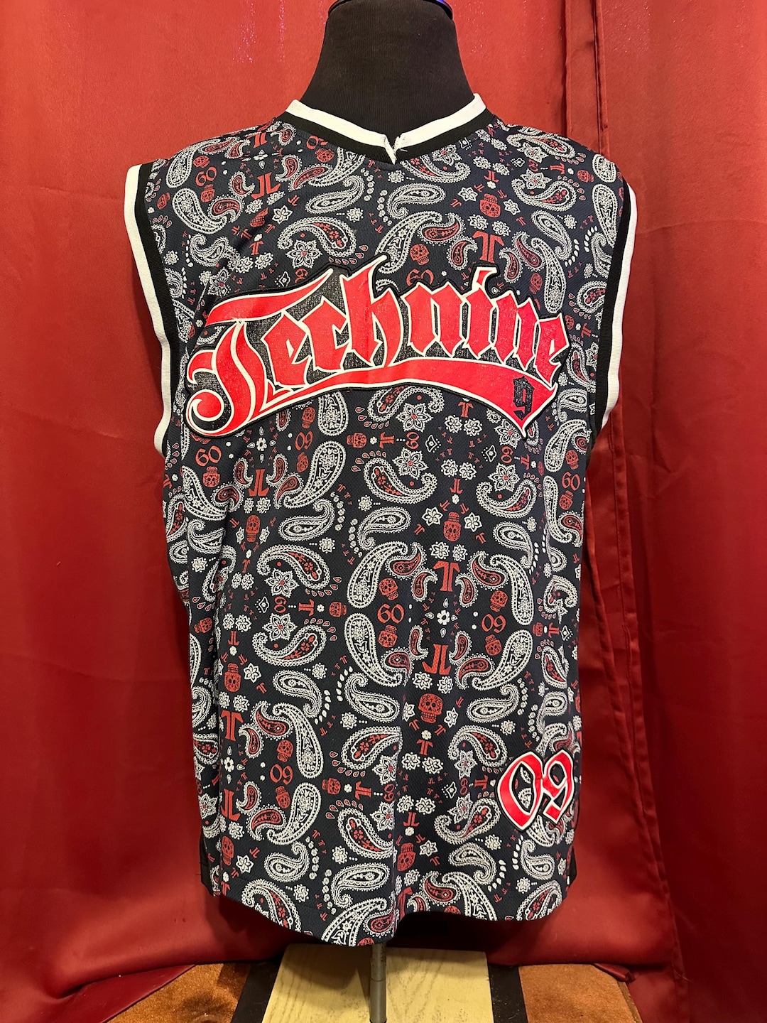 Vintage Tech Nine Basketball Jersey Snowboard Streetwear Grail