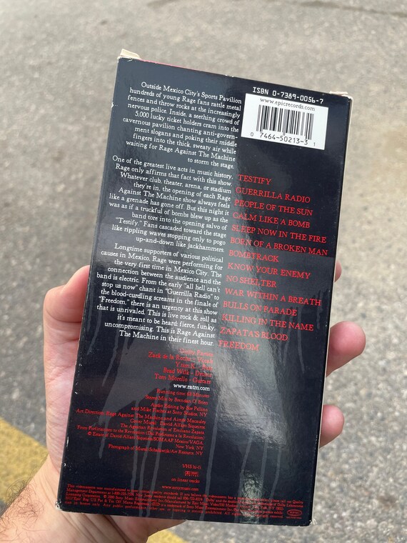 Rage Against the Machine VHS Battle of Mexico City Rare Movie