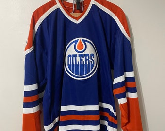 Vintage Edmonton Oilers Jersey 10th Anniversary 80s NHL CCM Maska