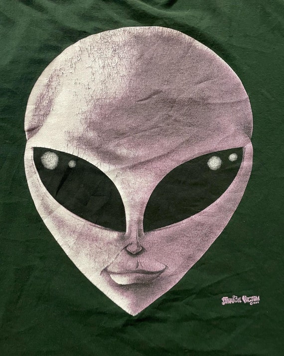 Vintage Alien Head Shirt 90s Fashion Victim Streetwear Grail