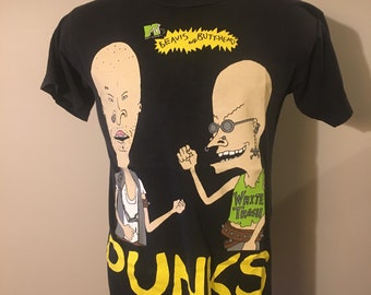 MTV 1994 Beavis and Butt-Head Tシャツ 28 Vintage MTV 1994 Beavis and Butt-head Death Rock Butthead