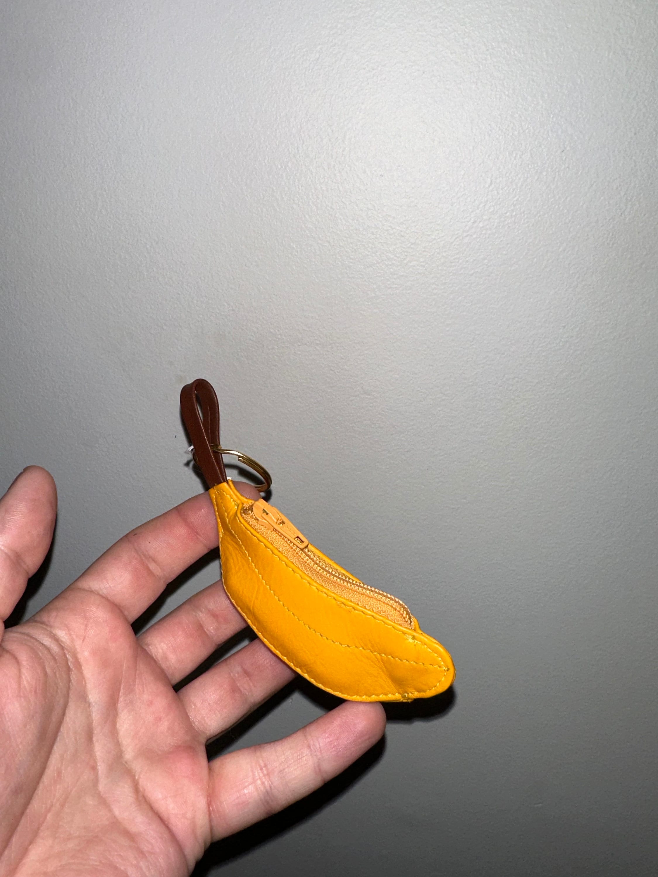 Vintage Banana Coin Purse Keychain Etsy UK