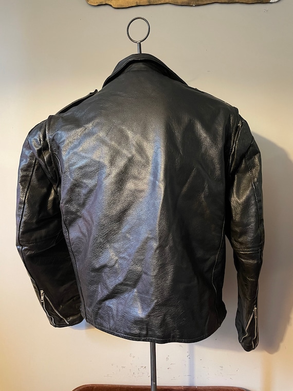 Vintage Leather Jacket Biker Grail Joey Ramone Style 1960s