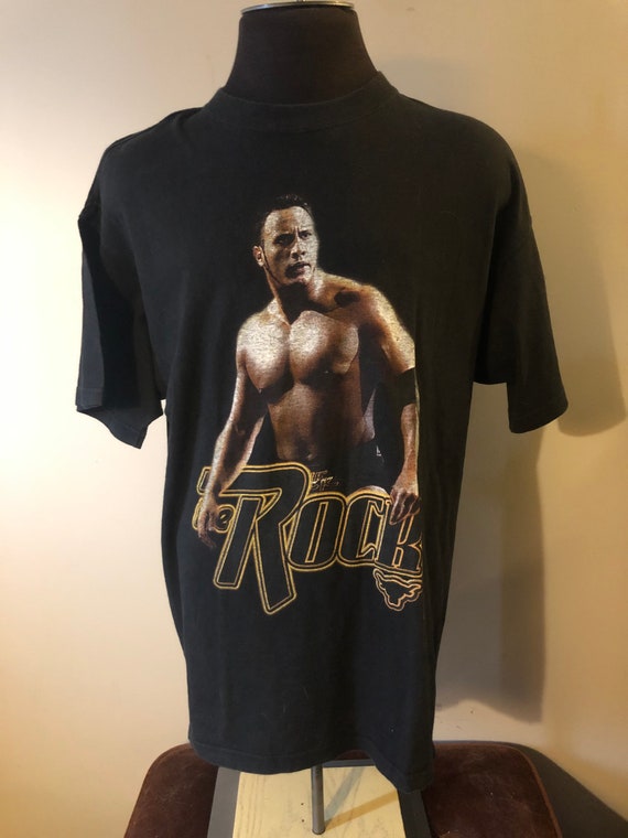 VTG WWF 1990s The Rock ベースボールシャツ サイズXL｜メンズ