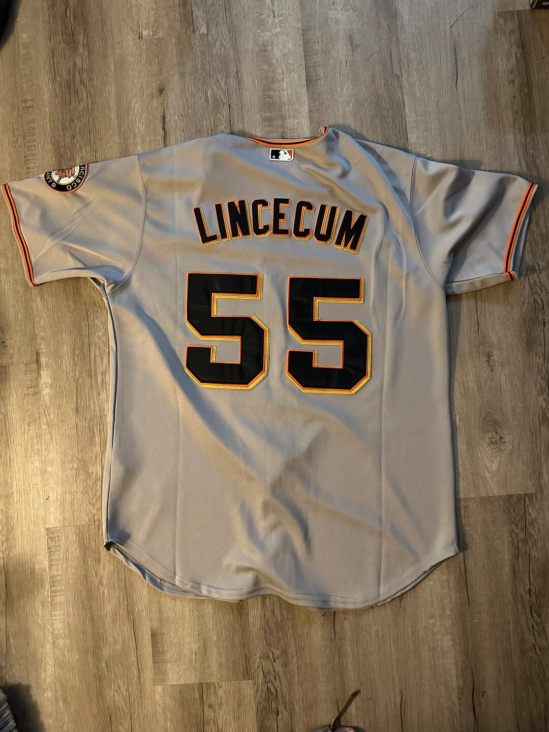 Tim Lincecum San Francisco Giants Baseball Jersey Y2K Majestic MLB