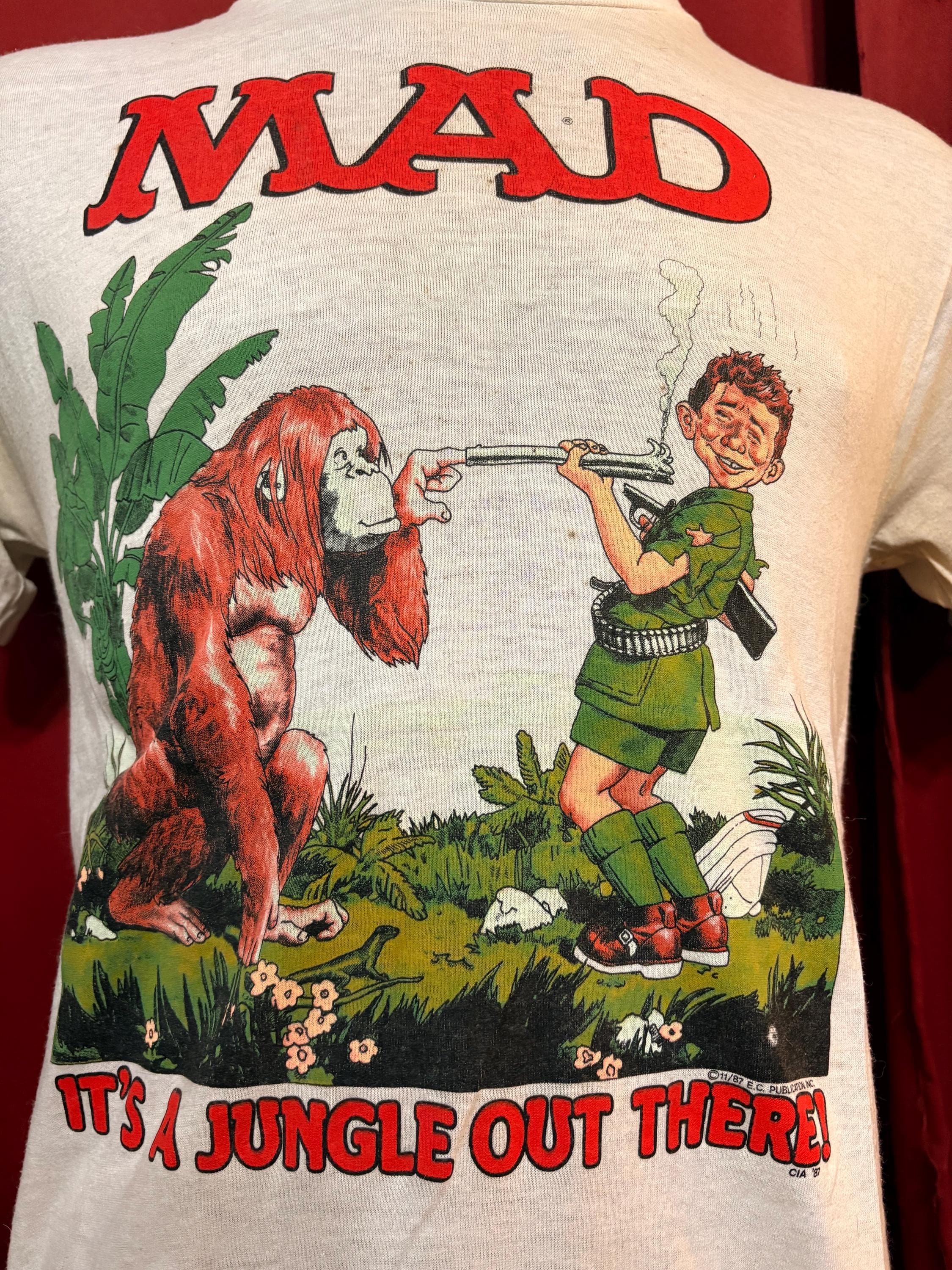 Vintage MAD Magazine Shirt It's Like a Jungle Out There Cover - Etsy