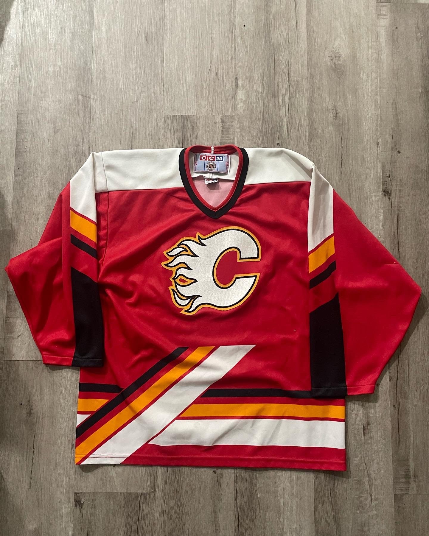 Vintage Calgary Flames Jersey Alternate Blasty Horse NHL Grail 