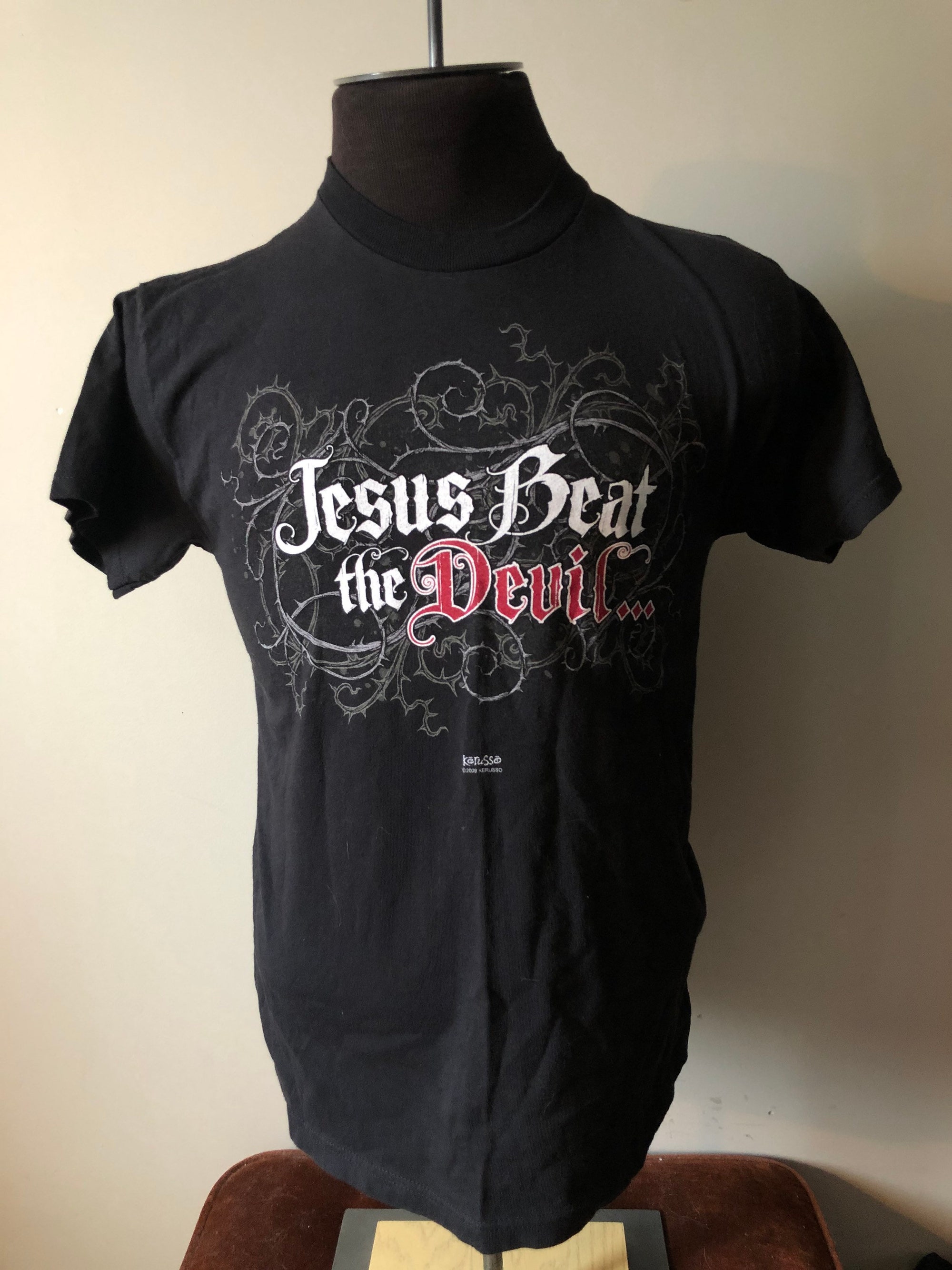 Jesus Beat The Devil Shirt Funny Tees
