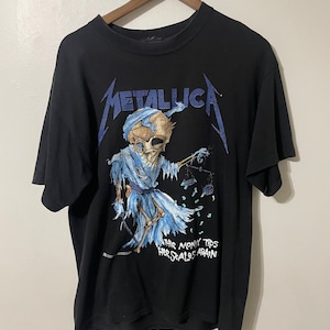 Vintage Metallica Pushead Tshirt Y2K Band Tee Grail