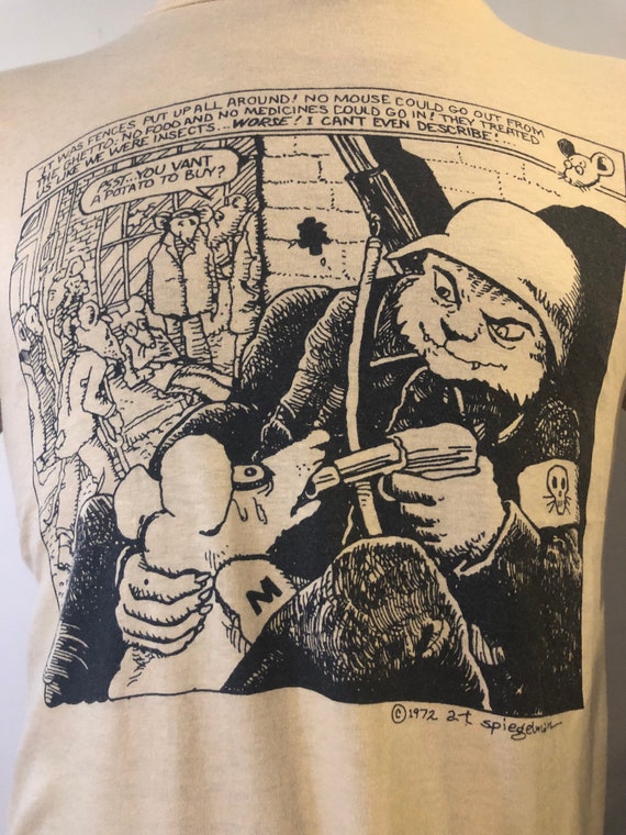 Vintage Maus Art Spiegelman Shirt Graphic Novel P… - image 1