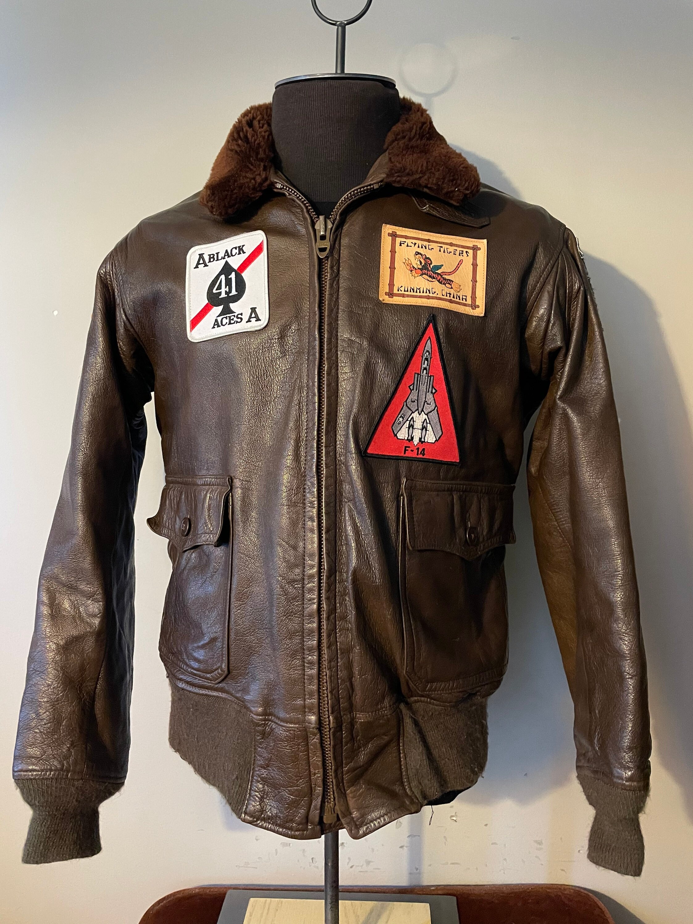 vintage pilot jacket