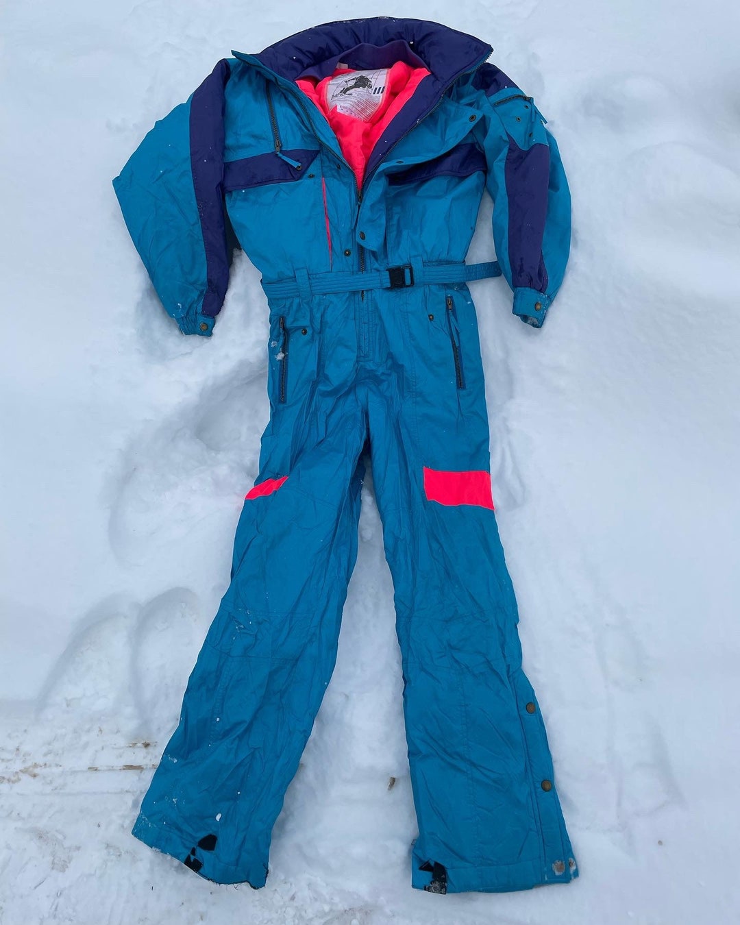 Vintage Sunice Snowsuit 80s Neon Grail - Etsy