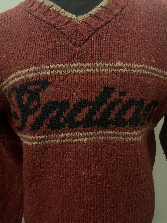 Vintage Indian Motorcycle Sweater - Etsy
